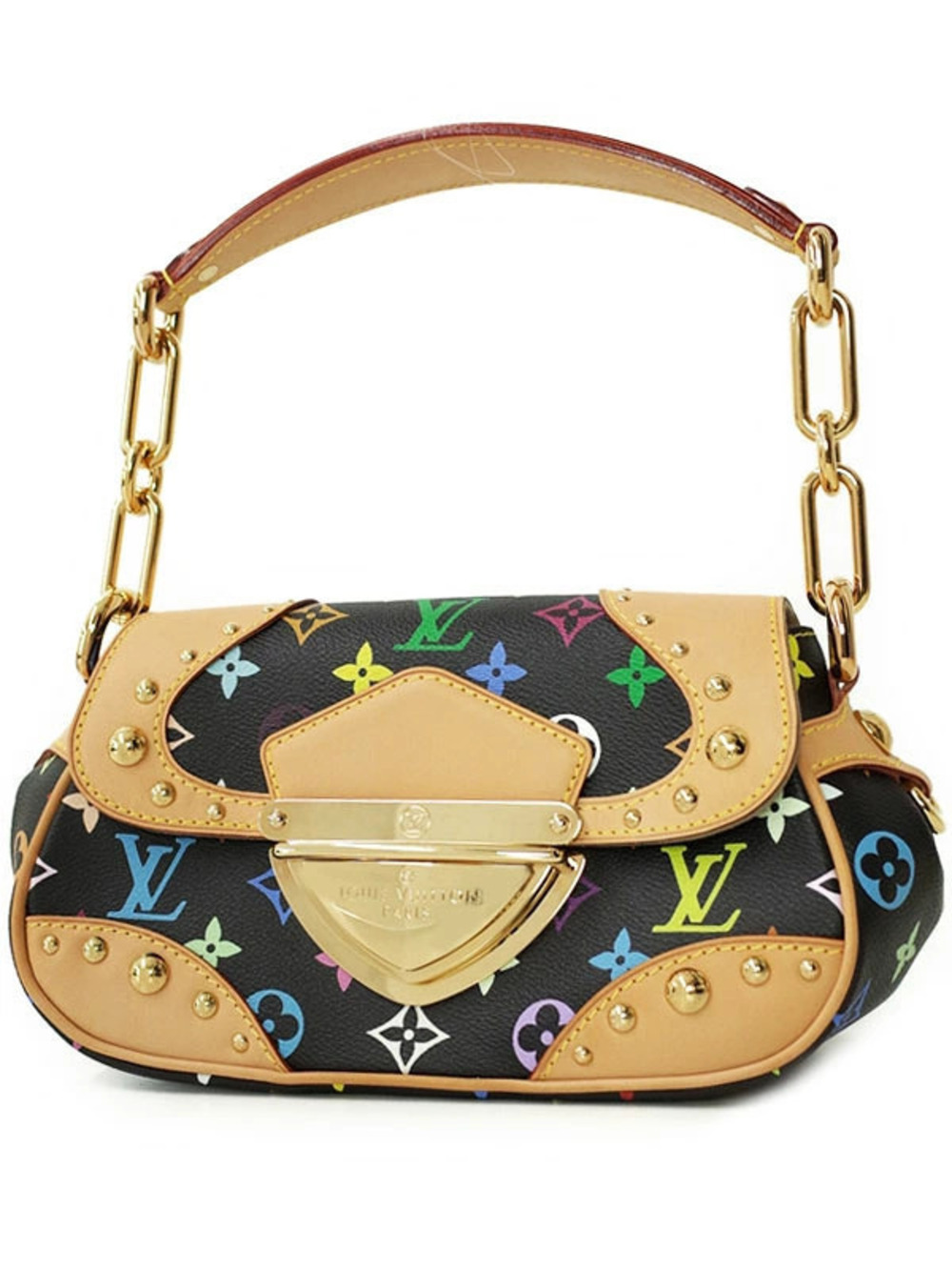 Louis Vuitton Monogram Multicolor Marilyn Hobo Shoulder Bag Canvas Leather Brown